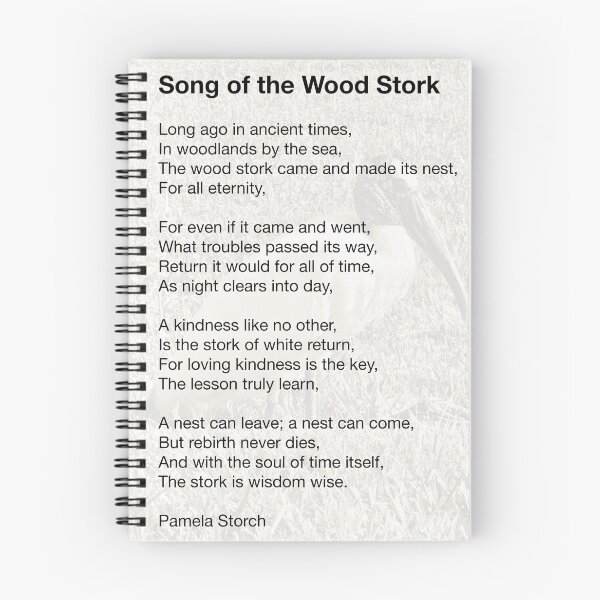 Item preview, Song of the Wood Stork Poem designed and sold by Pamela Storch.