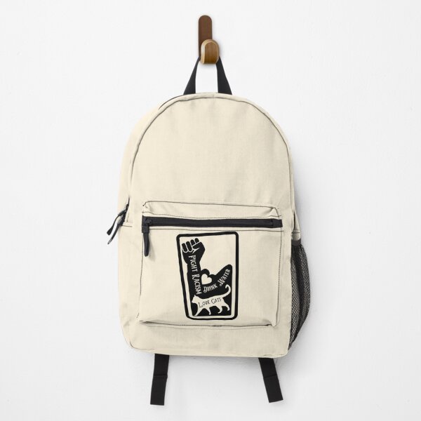 Item preview, Drink Water Love Cats Fight Racism Minimalist Design designed and sold by Zeemazoo.