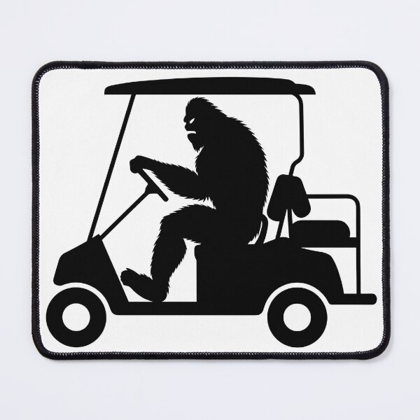 Item preview, Funny Bigfoot Golf Cart Silhouette designed and sold by theartfulaspie.