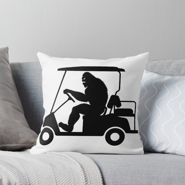 Item preview, Funny Bigfoot Golf Cart Silhouette designed and sold by theartfulaspie.