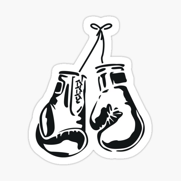 SUPREME BOXING GLOVES STICKER DECAL