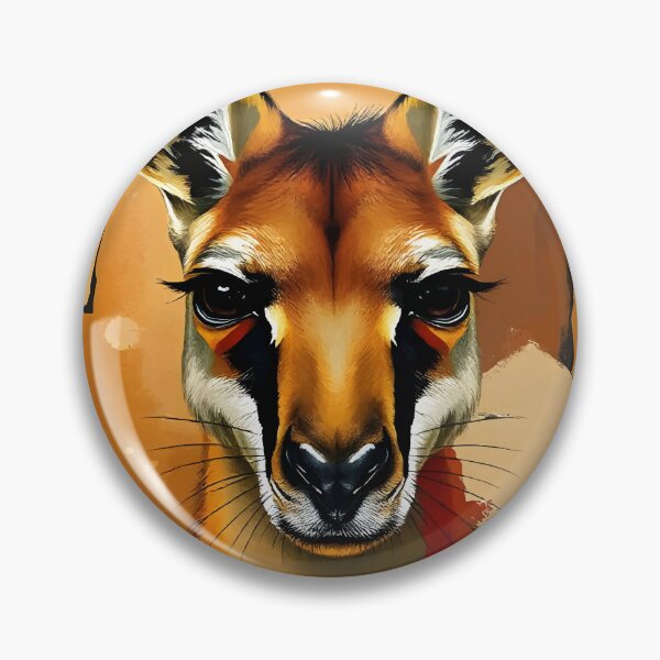 Item preview, Majestic Kangaroo Portrait – Aussie Wildlife Art designed and sold by WildlifeInc.
