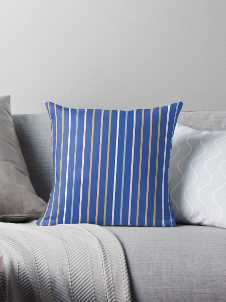 Item preview, Pastel Stripes on Royal Blue designed and sold by Sharon Schwalbe.