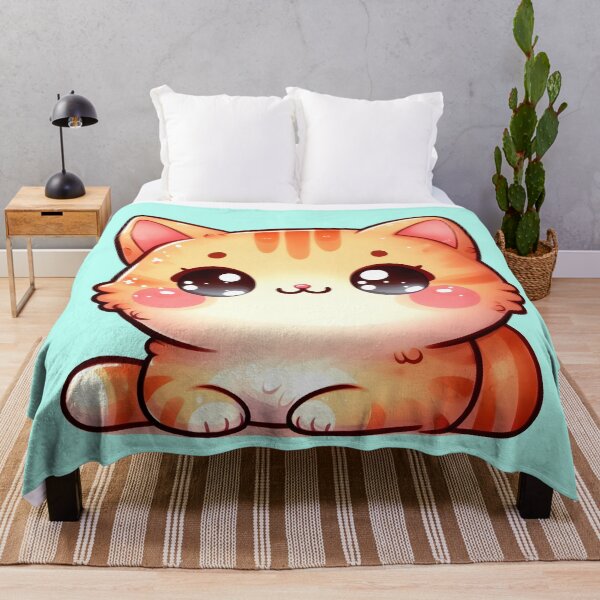 Item preview, Super Cute and Adorable Kawaii Orange Tabby Kitty designed and sold by AnmitsuArt.