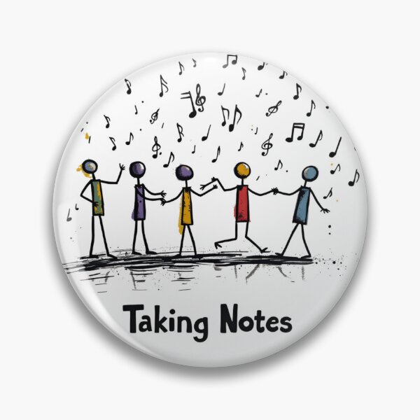 Item preview, Funny Music Art Taking Notes Funny Musical Notes symbol  designed and sold by ArtFromBeyond.