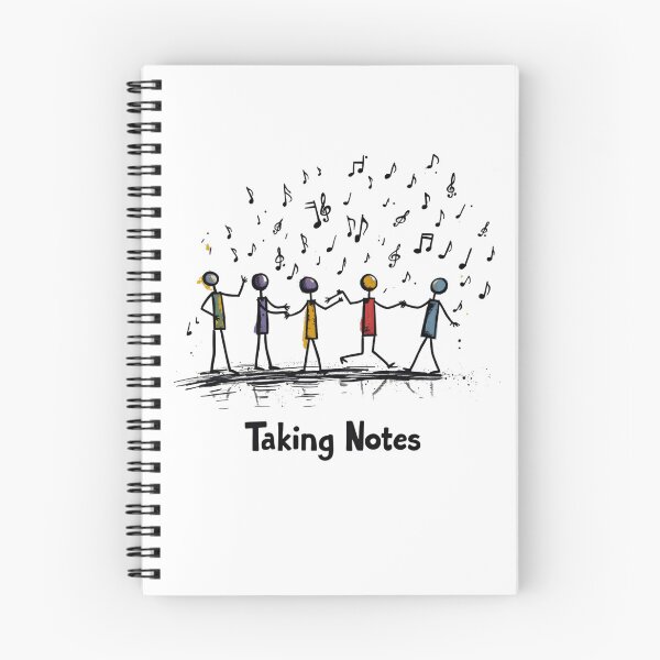 Item preview, Funny Music Art Taking Notes Funny Musical Notes symbol  designed and sold by ArtFromBeyond.