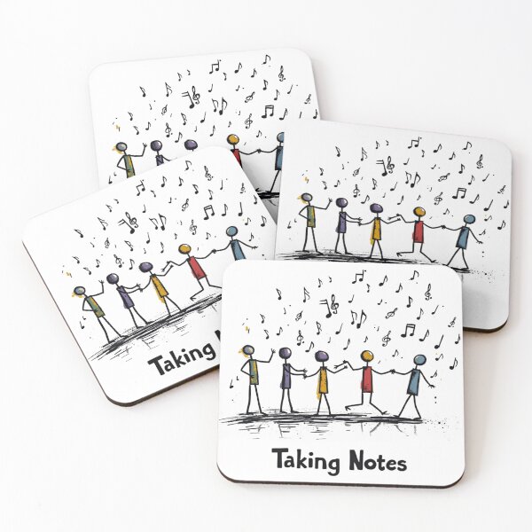 Item preview, Funny Music Art Taking Notes Funny Musical Notes symbol  designed and sold by ArtFromBeyond.