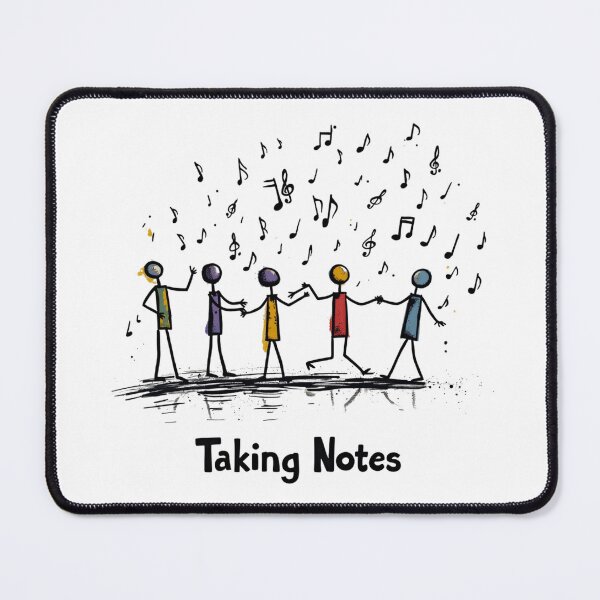 Item preview, Funny Music Art Taking Notes Funny Musical Notes symbol  designed and sold by ArtFromBeyond.