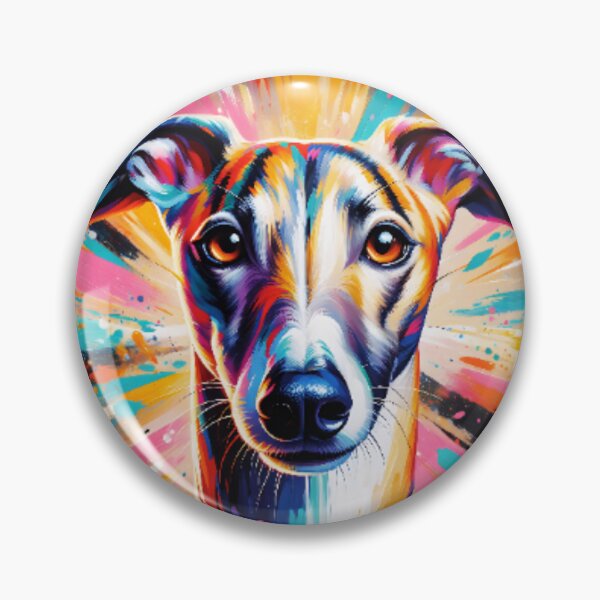 Artikelvorschau, Colorful Whippet Art entworfen und verkauft von ChaosReigns91.