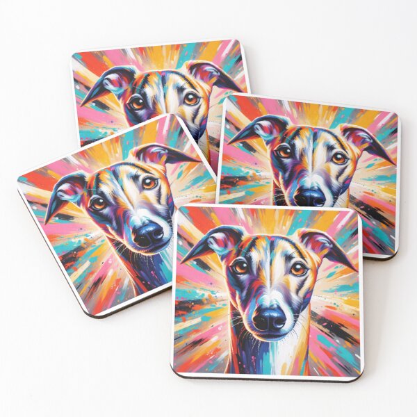 Item preview, Colorful Whippet Art  designed and sold by ChaosReigns91.