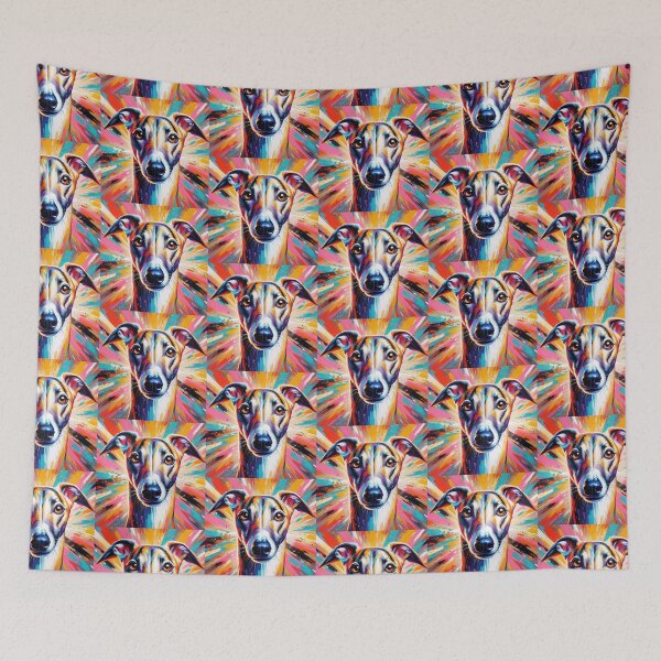 Item preview, Colorful Whippet Art  designed and sold by ChaosReigns91.