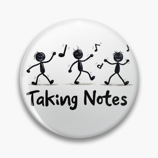Item preview, Funny Music Art Taking Notes Funny Musical Notes symbol  designed and sold by ArtFromBeyond.
