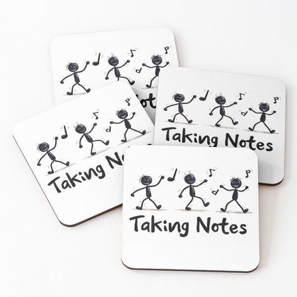 Item preview, Funny Music Art Taking Notes Funny Musical Notes symbol  designed and sold by ArtFromBeyond.