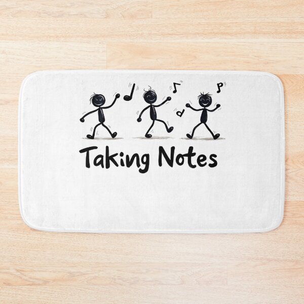 Item preview, Funny Music Art Taking Notes Funny Musical Notes symbol  designed and sold by ArtFromBeyond.