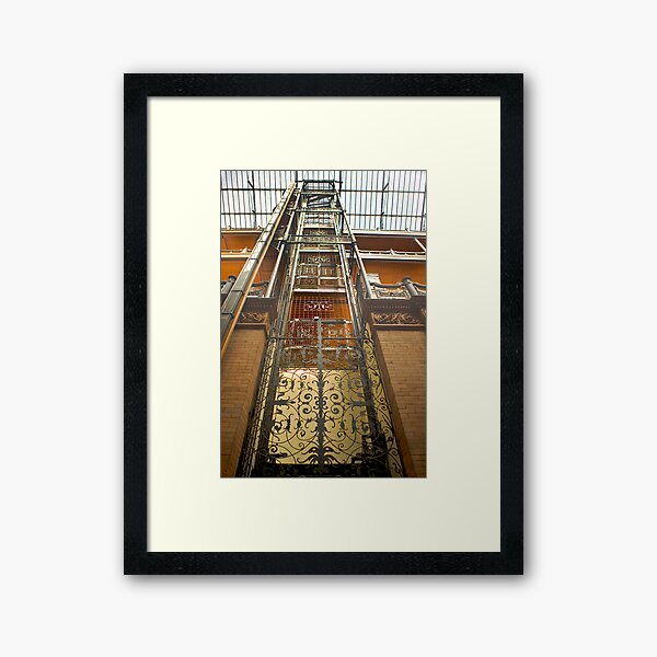 Bradbury Building Elevator Framed Art Print