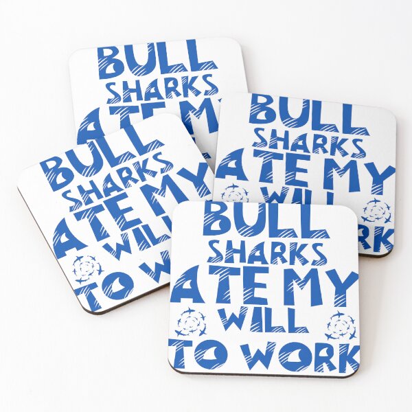 Item preview, bull sharks ate my will to work ocean merch designed and sold by SellingStuff91.