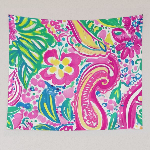 Item preview, Preppy paisley and flowers markers drawing designed and sold by SophieClimaArt.