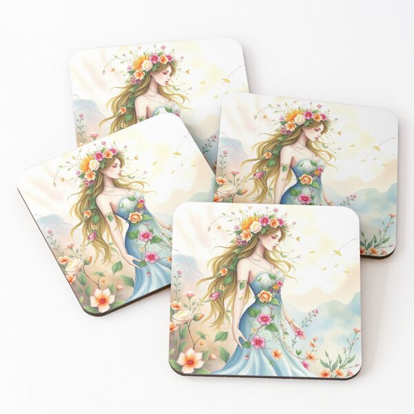 Item preview, Fairy with flowers trailing designed and sold by MarilynBaldey7.