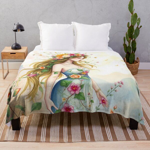 Item preview, Fairy with flowers trailing designed and sold by MarilynBaldey7.