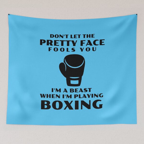 Item preview, Don't Let the pretty face fools you I'm beast when playing Boxing designed and sold by 87-Aesthetics.
