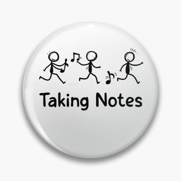 Item preview, Funny Music Art Taking Notes Funny Musical Notes symbol  designed and sold by ArtFromBeyond.