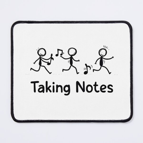 Item preview, Funny Music Art Taking Notes Funny Musical Notes symbol  designed and sold by ArtFromBeyond.