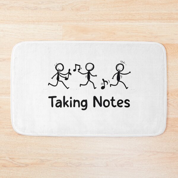Item preview, Funny Music Art Taking Notes Funny Musical Notes symbol  designed and sold by ArtFromBeyond.