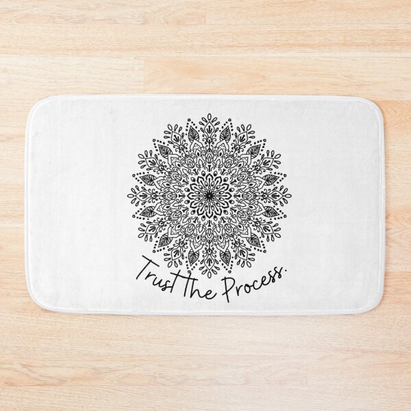 Item preview, Black Mandala - Trust the Process Inspirational Art designed and sold by cosmiccircles01.