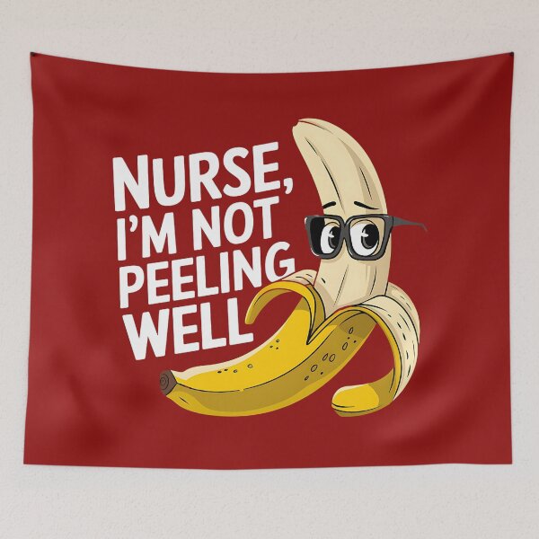 Item preview, Funny Nurse Banana Pun, Not Peeling Well designed and sold by Bliss Find And Design.