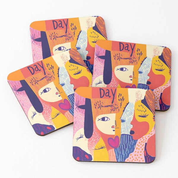 Item preview, Celebrating Strength and Diversity - Abstract Female Faces Intertwined with Dynamic Patterns, Radiating Empowerment and Unity designed and sold by OlfactoART Studio.