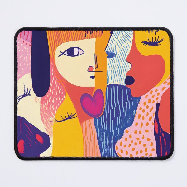 Item preview, Celebrating Strength and Diversity - Abstract Female Faces Intertwined with Dynamic Patterns, Radiating Empowerment and Unity designed and sold by OlfactoART Studio.