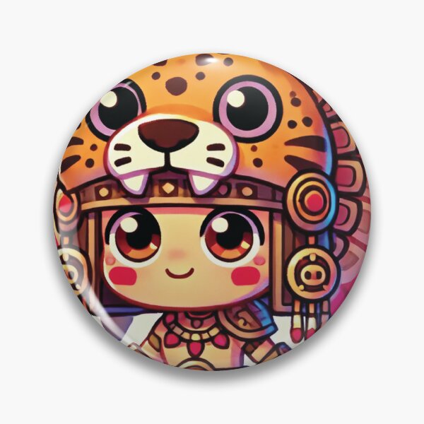 Item preview, chibi-style Aztec warrior designed and sold by Redpill369.