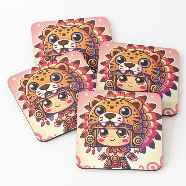 Item preview, chibi-style Aztec warrior designed and sold by Redpill369.