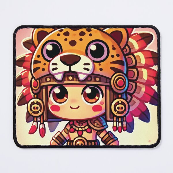 Item preview, chibi-style Aztec warrior designed and sold by Redpill369.