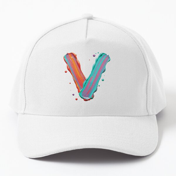 PAINT LETTER V Baseball Cap