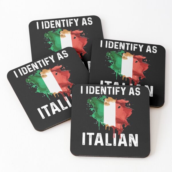Item preview, I Identify As Italian Funny Italy Flag designed and sold by Dressed For  Duty.