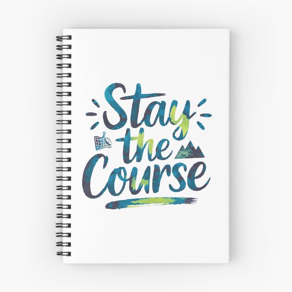 Item preview, Stay The Course - Cute Watercolor Motivational Quotes designed and sold by RiceArtShop.