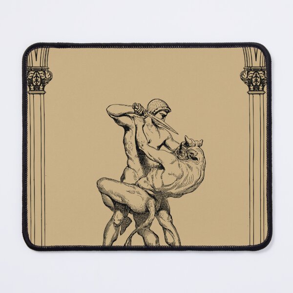 Item preview, Theseus and the Minotaur - Beige and Black designed and sold by Moonlight Gallery.