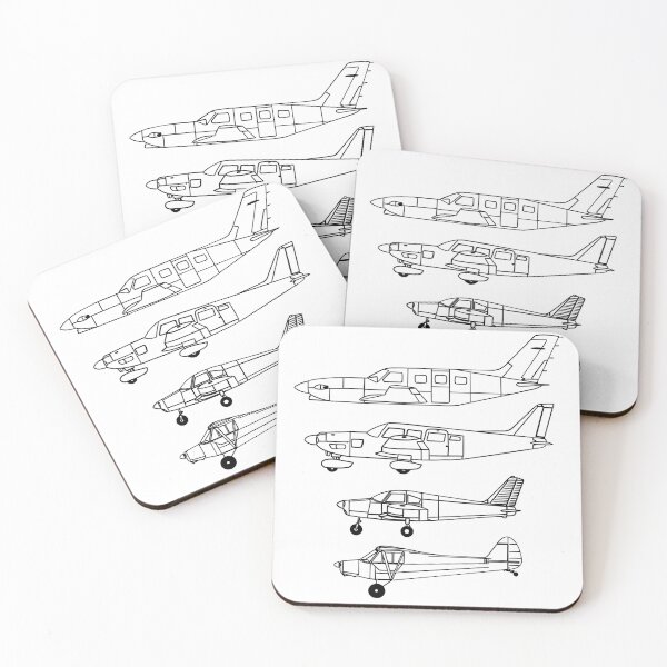 Artikelvorschau, Piper Cub, Cherokee 140, Cherokee 6, Piper Meridian entworfen und verkauft von RampRatGear.