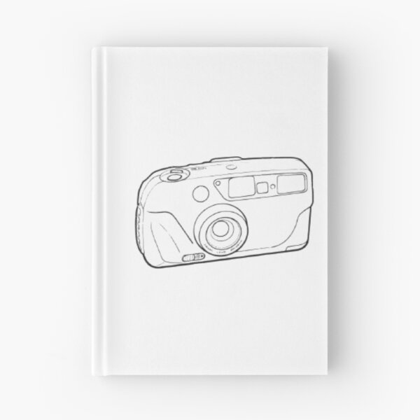 Item preview, 35mm Point and Shoot Film Camera Drawing 2 designed and sold by Film Camera Nerds.
