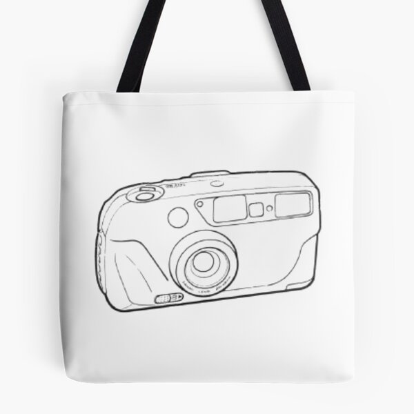Item preview, 35mm Point and Shoot Film Camera Drawing 2 designed and sold by Film Camera Nerds.
