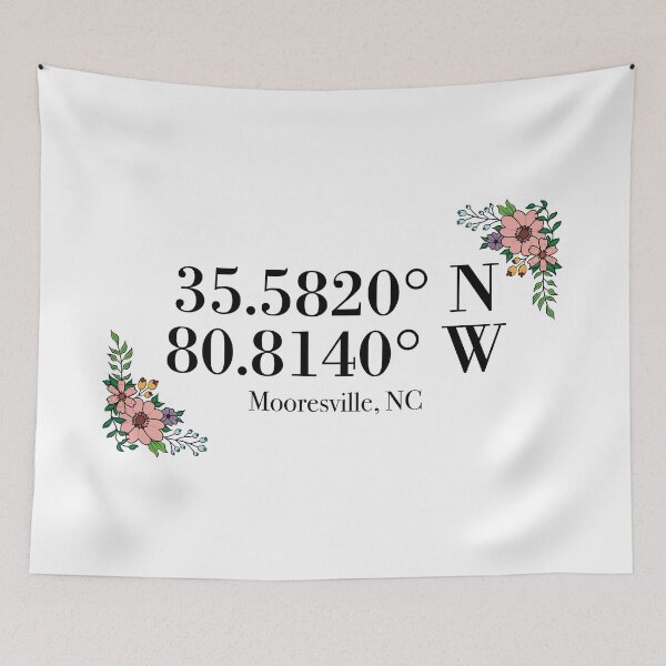 Item preview, Mooresville, NC Coordinates designed and sold by mynameisliana.