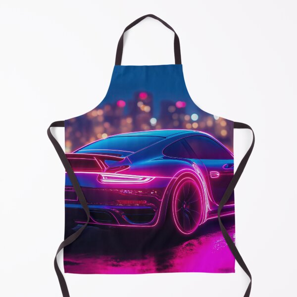 Item preview, Neon Sports Car City Skyline designed and sold by AdamesArtStudio.