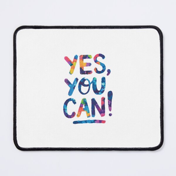 Item preview, Yes, you can! - Cute Watercolor Motivational Quotes designed and sold by RiceArtShop.