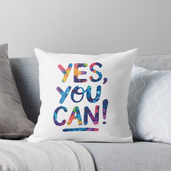 Item preview, Yes, you can! - Cute Watercolor Motivational Quotes designed and sold by RiceArtShop.
