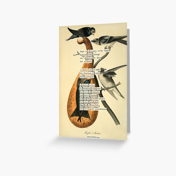 Item preview, Bird Divination: Purple Martin (almanacofbirds.org) designed and sold by mariapopova.