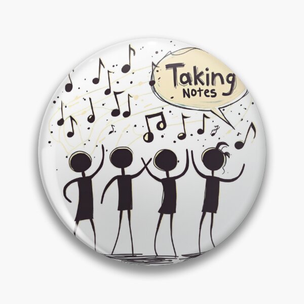 Item preview, Funny Music Art Taking Notes Funny Musical Notes symbol  designed and sold by ArtFromBeyond.