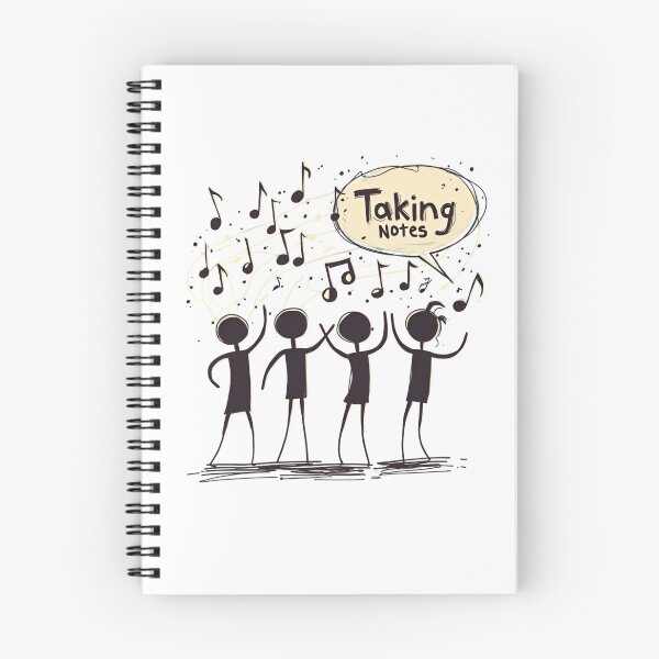 Item preview, Funny Music Art Taking Notes Funny Musical Notes symbol  designed and sold by ArtFromBeyond.