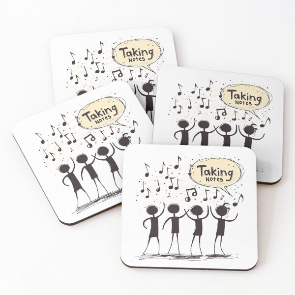 Item preview, Funny Music Art Taking Notes Funny Musical Notes symbol  designed and sold by ArtFromBeyond.