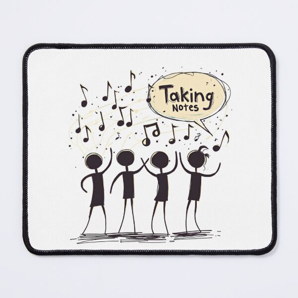 Item preview, Funny Music Art Taking Notes Funny Musical Notes symbol  designed and sold by ArtFromBeyond.